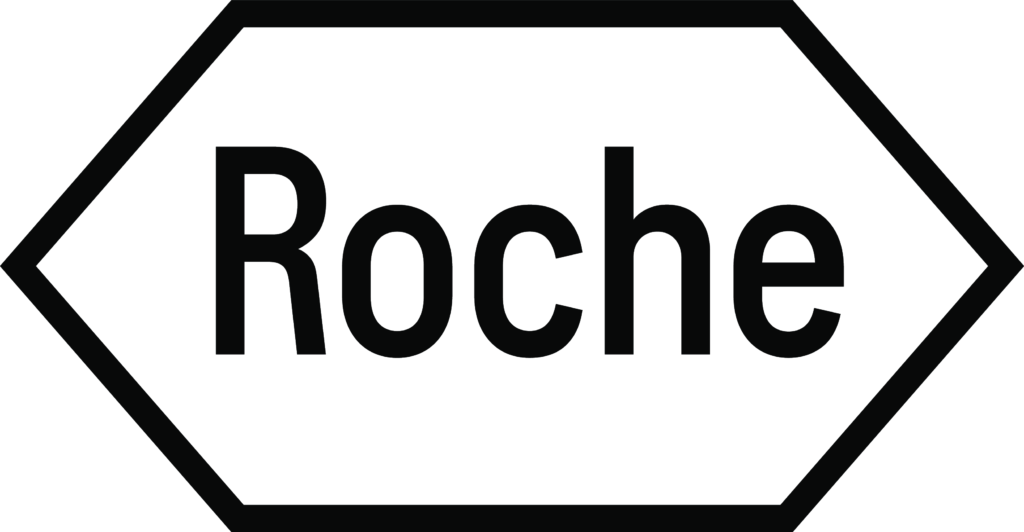 Das Bild zeigt das Logo der Firma Roche mit der Aufschrift Roche